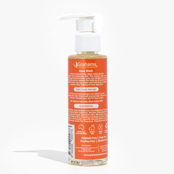 Sữa rửa mặt cho da mụn Grahams (Grahams Acne Wash)